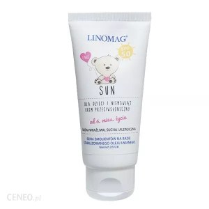 Krem z filtrem dla dzieci -  Linomag Sun Krem Przeciwsłoneczny Spf50 Od 6 M Ż 50ml 